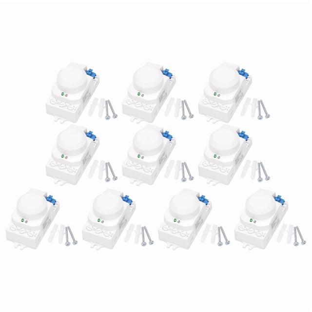 10X 5.8GHz HF System LED Microwave 360 Degree Motion Sensor Light Switch Body Motion Detector