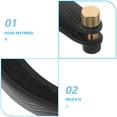 thumbnail image 3 of OFFIGAM Black Plastic Violin Practice Mute Noise Reduction Tool for Home Use with Easy Installation, 3 of 7