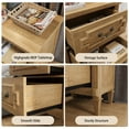 thumbnail image 4 of Nightstand, Bed Side Table with 2 Drawers for Bedroom, Natural, 4 of 6