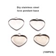 thumbnail image 4 of Jumpingount 100 Uds colgante en forma de corazón cabujón Base bandejas colgantes DIY cinabrio romántico accesorios de joyería informales Ropa, zapatos y accesorios Miscelánea 19*20mm Jumpingount AP015873-03, 4 of 6