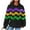 Black—Tops, variant on AGWOLF Mardi Gras Hoodies for Women Plus Size Bling Sequin T-Shirts Long Sleeve Carnival Tops Fat Tuesday Party Pullover Holiday Festival Outfits