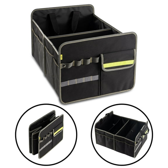 Addyn Automotive Black Hard-Sided Collapsible Trunk Organizer 1 Pack