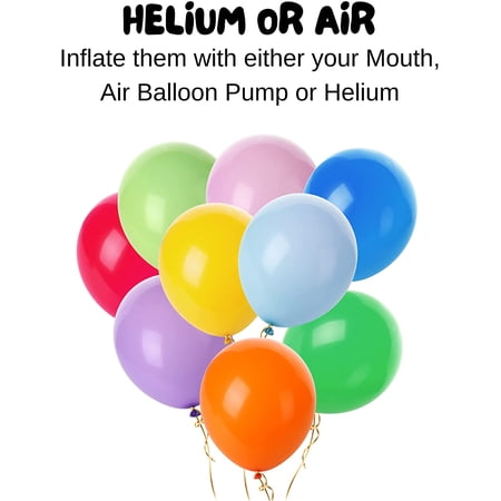 Mr. Pen- Balloons, 12 Inch, 54 Pack, Assorted Colors, Party Balloons, Rainbow Balloons, Latex Balloons, Balloons for Birthday Party