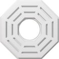 thumbnail image 1 of Ekena Millwork CMP14WN-05000 14 Po OD x 5 Po ID Carré Westin Architectural Grade PVC Contemporain Médaillon de Plafond, 1 of 1
