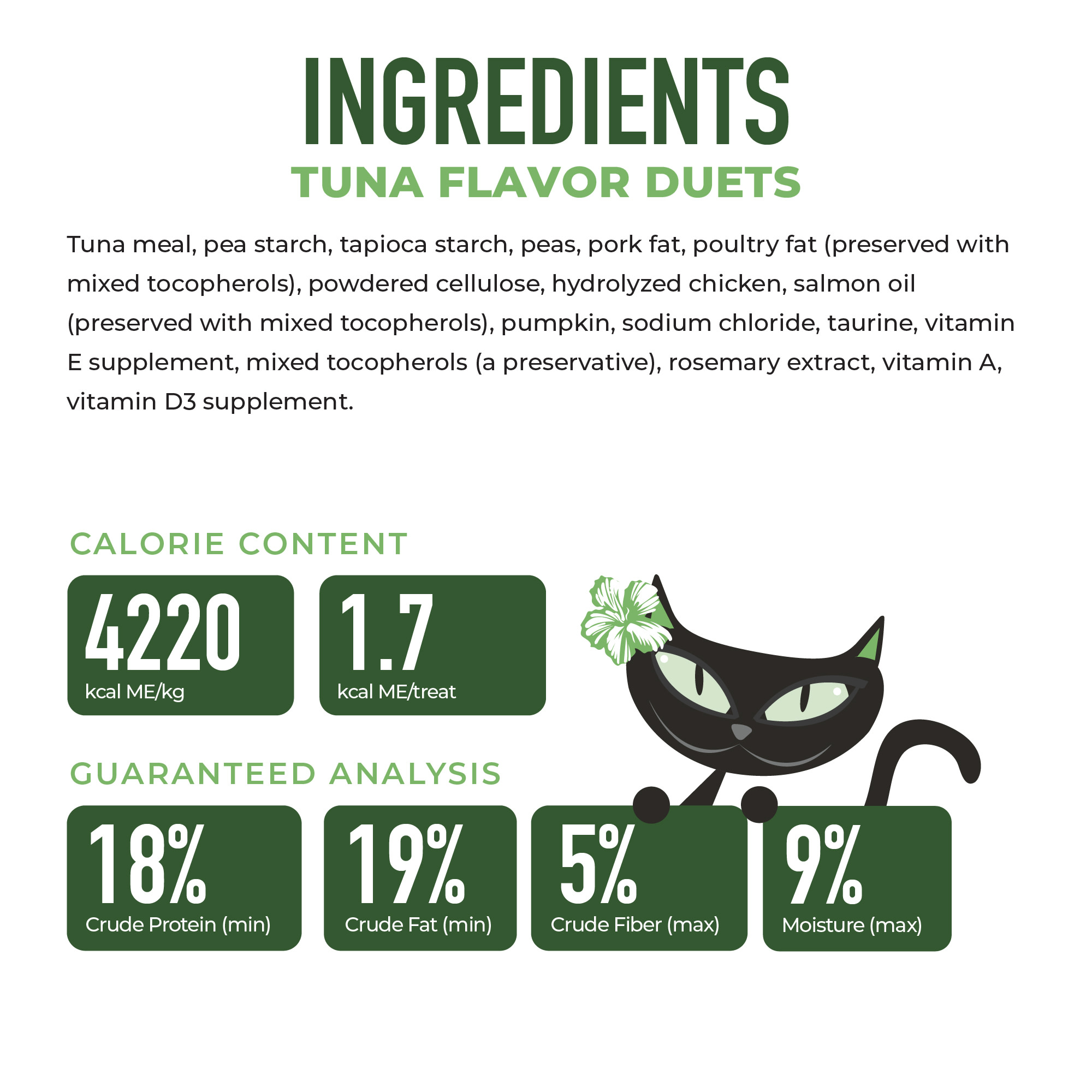 (2 pack) Tiki Cat Duets Cat Treats, Tuna Flavor, 2 oz. Pouch