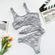 thumbnail image 4 of Augper Women Multi Color Sexy Solid Color High Waist Conjoined Body Swimsuit Bikini, 4 of 8