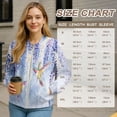thumbnail image 7 of DISNIMO Hummingbird Flower Printed Sweatshirts for Women Trendy Outwear Long Sleeve Jackets Fall Winter Clothes, 3XL, 7 of 7