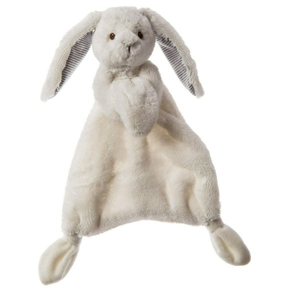 Mary Meyer - Baby, Infant, Toddler - Silky White Bunny Lovey - Security Blanket - Machine Washable - 13"