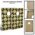 thumbnail image 2 of Slick Woody's Tailgate Christmas Stars Cornhole Board Set with 8 Bags in Green, 2 of 2