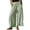 Green, variant on Palazzo Pants for Women Striped Drawstring Elastic Waisted Casual Wide Leg Pants Lace Fringe Ankle Hem Loose Fit Trousers with Pockets Wine M