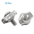 thumbnail image 3 of Huggegwe 12 Pcs Pinces M2 Simplex Pinces à Câble - Acier Inoxydable 304 - Pinces à Câble à Boulon Unique pour Câble de 1/16 Pouce de Diamètre CJB91-55409, 3 of 5