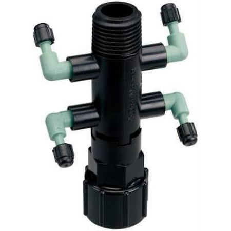 - 4 Port Adapter Manifold Adds Drip Watering To An Existing Shrub Head 5PK