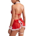 thumbnail image 4 of Europa y Estados Unidos lencería sexy mujeres sexy encaje sin espalda falda de una pieza ropa de mucama, 4 of 5