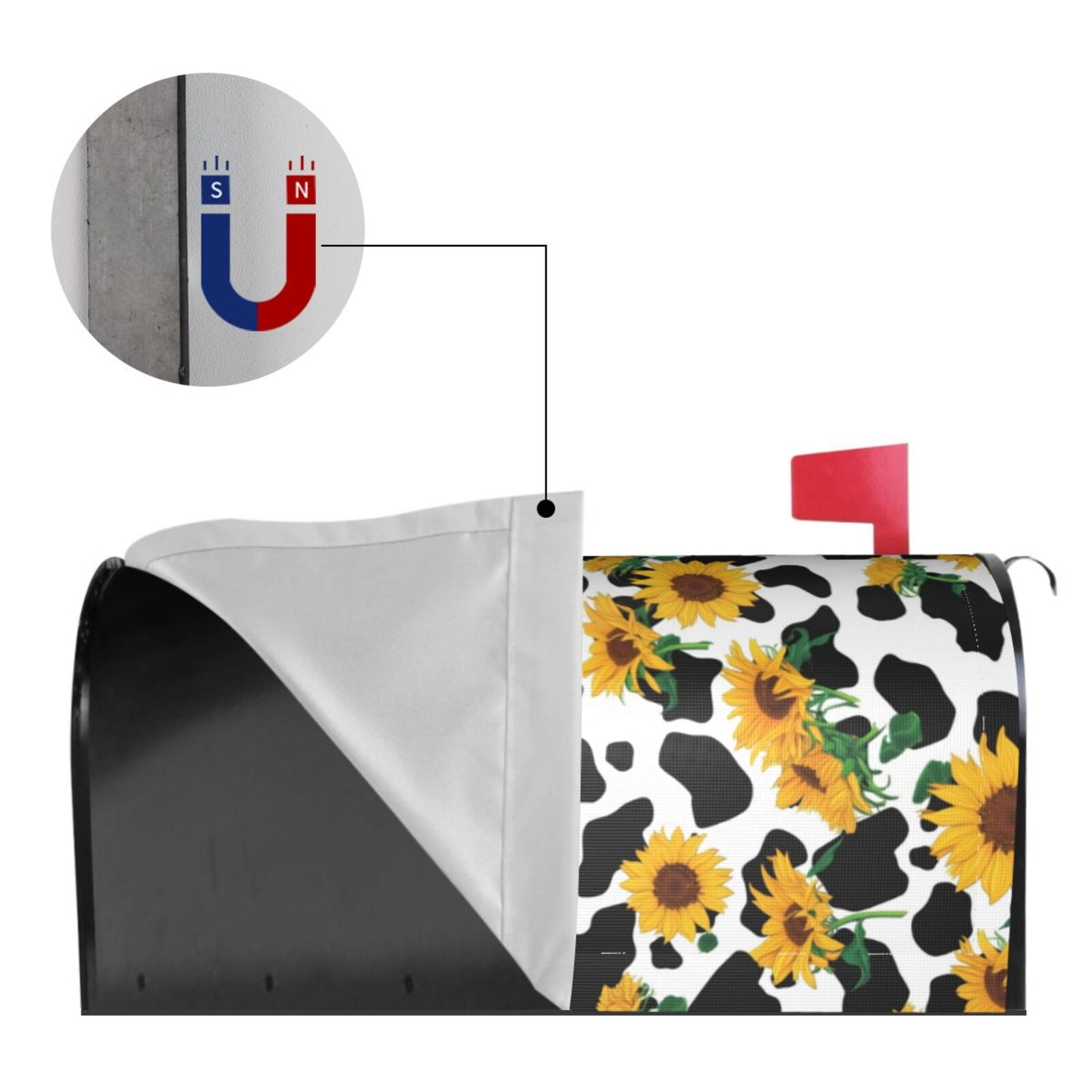 Kdxio Magnetic Mailbox Cover 21x18 in Mailbox Cover Outdoor Decoration Holiday Mailbox Covers for Home Garden Yard-21x18 in