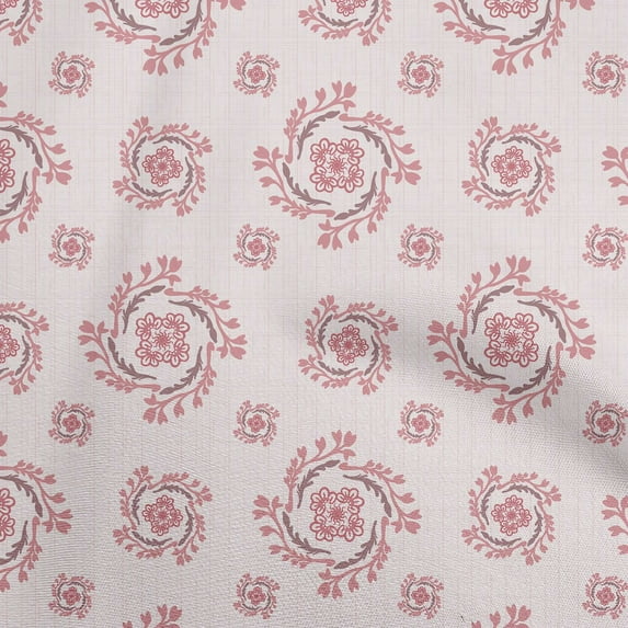 oneOone Cotton Cambric Dark Rose Brown Fabric Florals Diy Clothing Quilting Fabric Print Fabric By Yard 56 Inch Wide