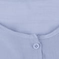 thumbnail image 7 of XIAONU Button Front Tunic Dress for Women Short Sleeve Knot Hem Beach Cover Up Dress, 7 of 7