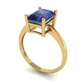 thumbnail image 2 of Clara Pucci 14K Yellow Gold 2.5ct Tanzanite Solitaire Ring for Women, 2 of 8
