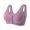 Purple, variant on ,Women's Daisy Support Front Snap Closure Bras Push up Wireless Comfortable Bra Full Coverage Breathable Bralettes for Older Women Brown 46