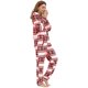 thumbnail image 5 of Mono sin orejas con capucha y cremallera de manga larga de Navidad para mujer para ropa de dormir para el hogar Fridja  hfkajh102495, 5 of 7