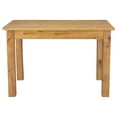 thumbnail image 5 of Flash Furniture Hercules 46" x 30" Rectangular Antique Rustic Light Natural Solid Pine Farm Dining Table, 5 of 9
