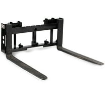 Titan Attachments Skid Steer Pallet Fork Frame Attachment, 60” Fork Blades, Rate 4,000 LB, Quick Tach Tractor, Receiver Hitch