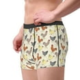 thumbnail image 2 of Picia Funny Chicken Pattern Men’s Boxer Briefs – Soft & Breathable Underwear, Stretchy & Comfortable Fit, Supportive Pouch Design, Moisture-Wicking-Large, 2 of 5