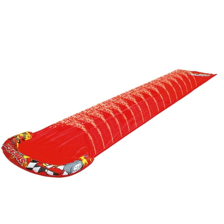 Pool Central Inflatable Race Car Themed Water Slide - 16.5' - Red