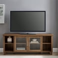 thumbnail image 4 of 58" Wood TV Stand with Middle Glass Doors - Rustic Oak, 4 of 7