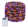 thumbnail image 2 of Luces de Halloween, luces navideñas, 100 LED, decoración de Halloween, IP44, impermeables para escaleras, jardín, patio, festival al aire libre., 2 of 8