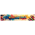 thumbnail image 1 of Space Theme Welcome Back Banner School Backpack and Planets Colorful Backdrop Classroom Decorations Outer Space Party Supplies Photography Props, 1 of 4