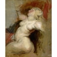 thumbnail image 2 of Eugène Delacroix 15x18 Gold Ornate Wood Frame and Double Matted Museum Art Print Titled - Its (Around 1822), 2 of 4