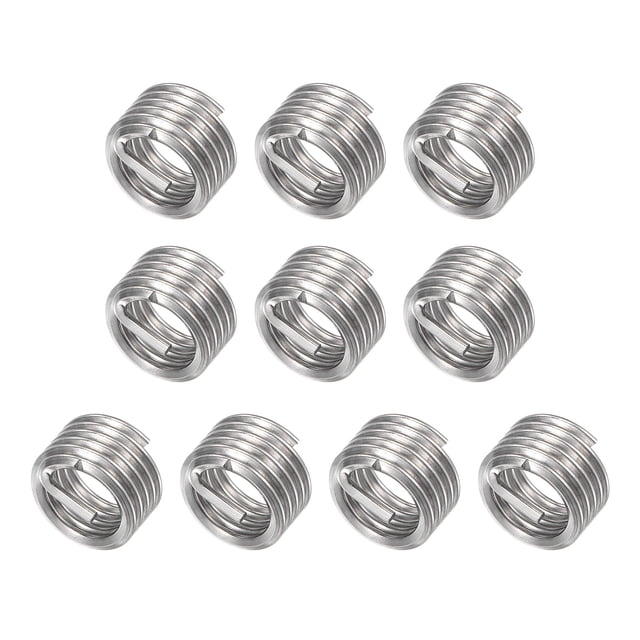 Unique Bargains 1/2-13 UNC 1.0D 304 Acier Inoxydable Inserts Filetés Manchon de Réparation de Vis 10 Pack