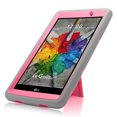 thumbnail image 4 of Mignova Heavy Duty rugged impact Hybrid Case with Build In Kickstand Protective Case For LG G Pad X 8.0 / LG GPad III 3 8.0 Inch Tablet + Screen Protector Film and stylus pen (Gray / Pink), 4 of 7
