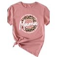 thumbnail image 2 of Anbech Leopard MAMA Shirt for Womens Graphic Tshirts Short Sleeve Mother's Day Causal Summer Tops, 2 of 3