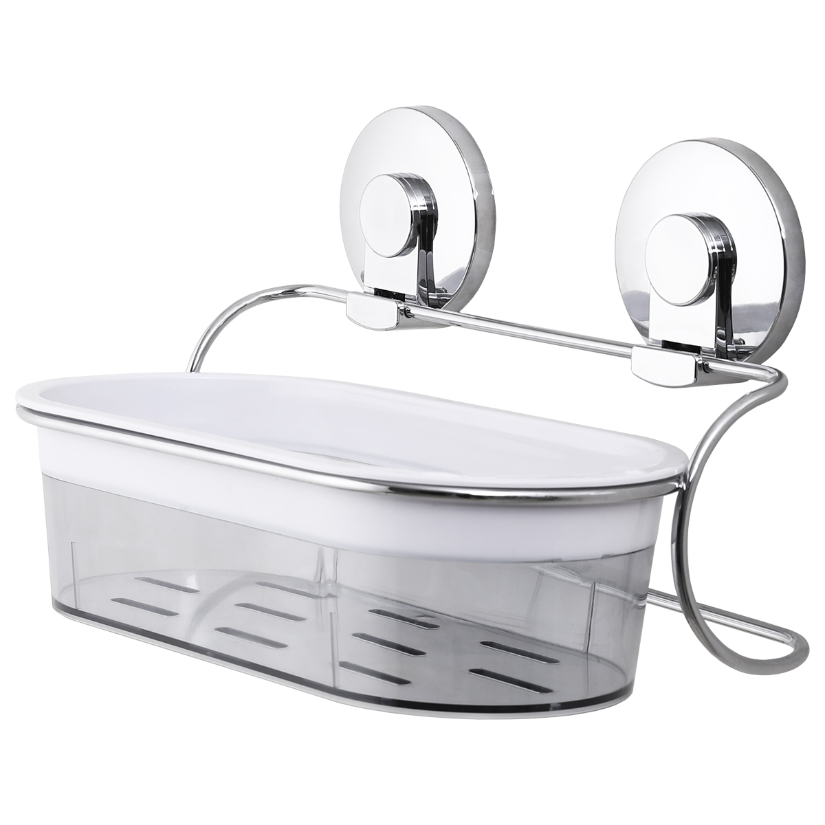 Vacuum Suction Cup Shower Caddy, by TAILI Wall Shelf Storage Basket