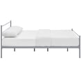 thumbnail image 4 of Modway Alina Powder Coated Sturdy Steel Queen Platform Bed Frame in Gray, 4 of 5