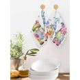 thumbnail image 2 of Spring Easter Kitchen Dish Towels for Drying Dishes Set of 4, Watercolor Eggs Gnomes Floral Butterflies Plants Waffle Weave Microfiber Hand Tea Bathroom Towels Quick Dry & Absorbent Towel 12x12, 2 of 7