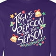 thumbnail image 4 of Inktastic Jesus is the Reason for the Season Christmas Bells and Stars Long Sleeve T-Shirt, 4 of 5