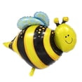 thumbnail image 3 of Bumblebee Party Balloons Set; Gold Heart Foil Balloons; Kids Birthday Decor, 3 of 3