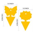 thumbnail image 4 of Bewildely 24pcs Fly Sticker Lightweight Self-adhesive Insect Insects Trap Removable Decal Dual-sided Catcher Sticky Waterproof Board Type3 NO3, 4 of 6