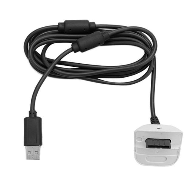 Cable Carga USB Doble Anillo Magnético 1 8 M para El Controlador Xbox 360 (negro)