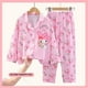 thumbnail image 3 of Pijamas de manga larga para niños de Anime Sanrioed Kuromi Cinnamoroll Melody, ropa de dormir para el hogar de dibujos animados Kawaii para niños y niñas de primavera, 3 of 5