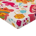 thumbnail image 2 of Ambesonne Cartoon Fitted Sheet, Underwater Fish, California King, Multicolor, 2 of 3