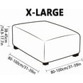 thumbnail image 2 of Vireellx Ottoman Covers Slipcover 18 x 18/20x20/36 x 36 in Ottoman Covers Protector for Footrest Foot Stool Furniture Stretch Comfortable with Elastic Bottom, 2 of 8
