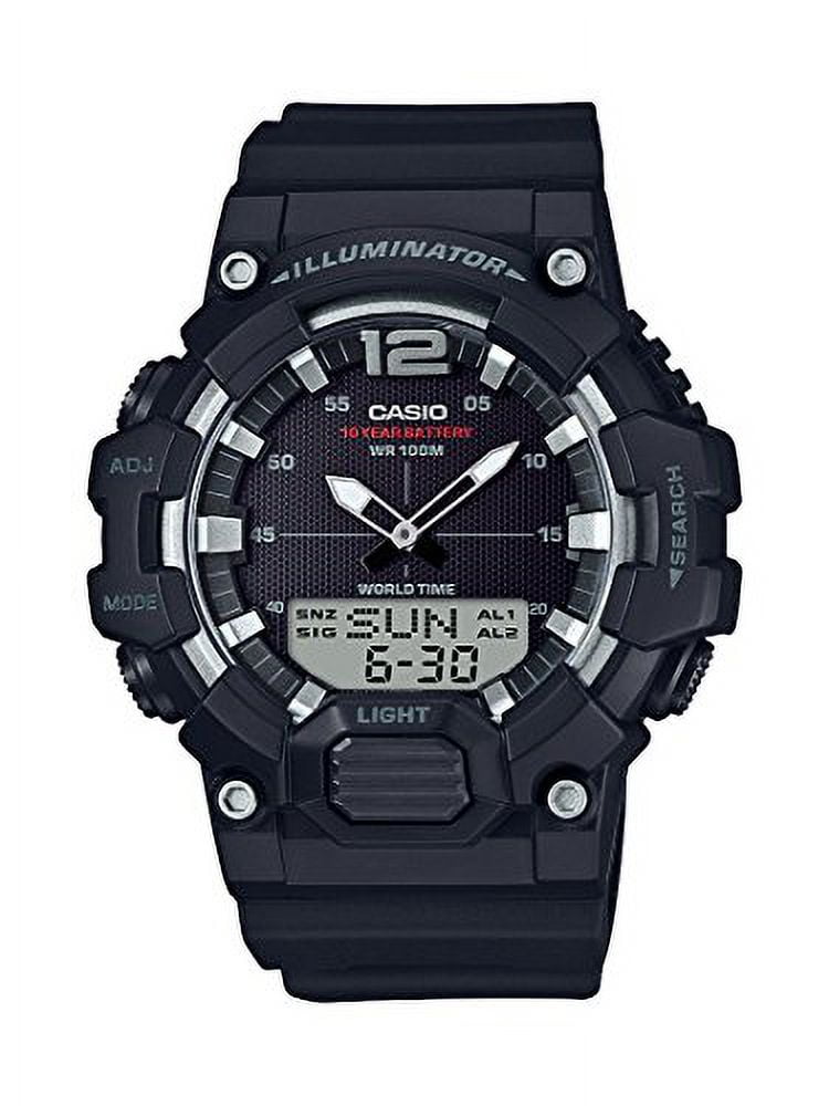 Casio Men's Analog-Digital World Time Watch, Black - HDC700-1AV