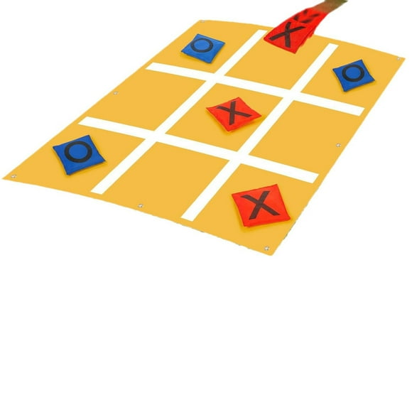 Bingirl Tic Tac Toe Outdoor Game For Kids Yard Games Set With 10 X And O Bean Bags 8 Ground Spikes Drawstring Storage Bag For Outdoor