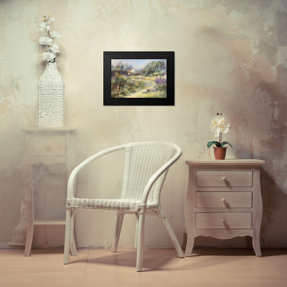 Messely, Paul 18x14 Black Modern Framed Museum Art Print Titled - Le jardin du peintre