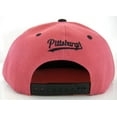 thumbnail image 2 of Pittsburgh Script Print on Bill Adjustable Snapback Baseball Cap (Hot Pink/Black), 2 of 2