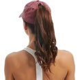 thumbnail image 4 of Vin Rouge-Gorra de béisbol de algodón lavado para mujer, 4 of 5