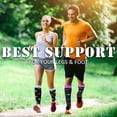 thumbnail image 4 of 3 Paires de Bas de Compression Femmes Hommes 15-20 mmHg Chaussettes de Compression Médicales pour Vol, Course (style 3 P/M), 4 of 4